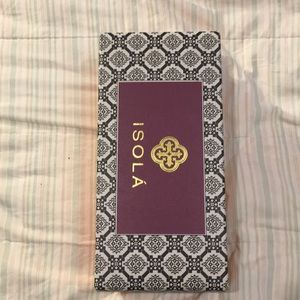 Isola camo peep toe short heeled shoes